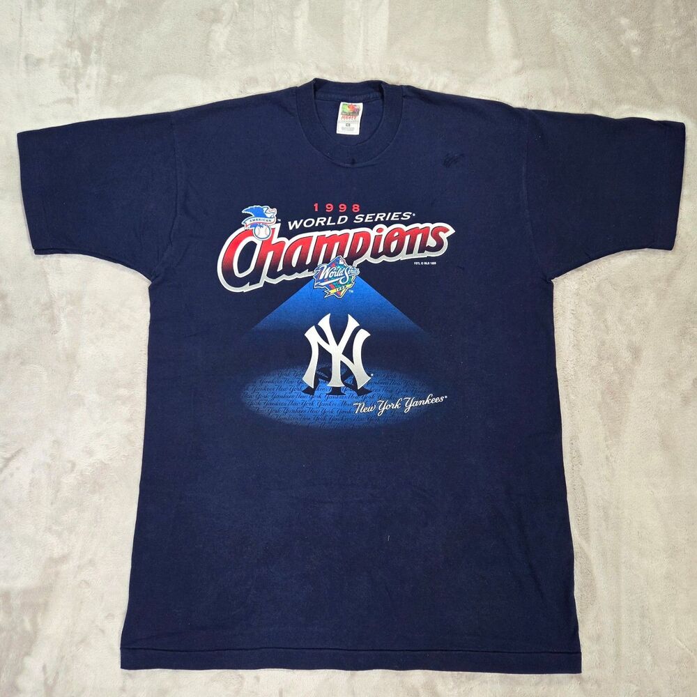 Vintage 1998 New York Yankees World Series Champions T Shirt XL Single Stitch